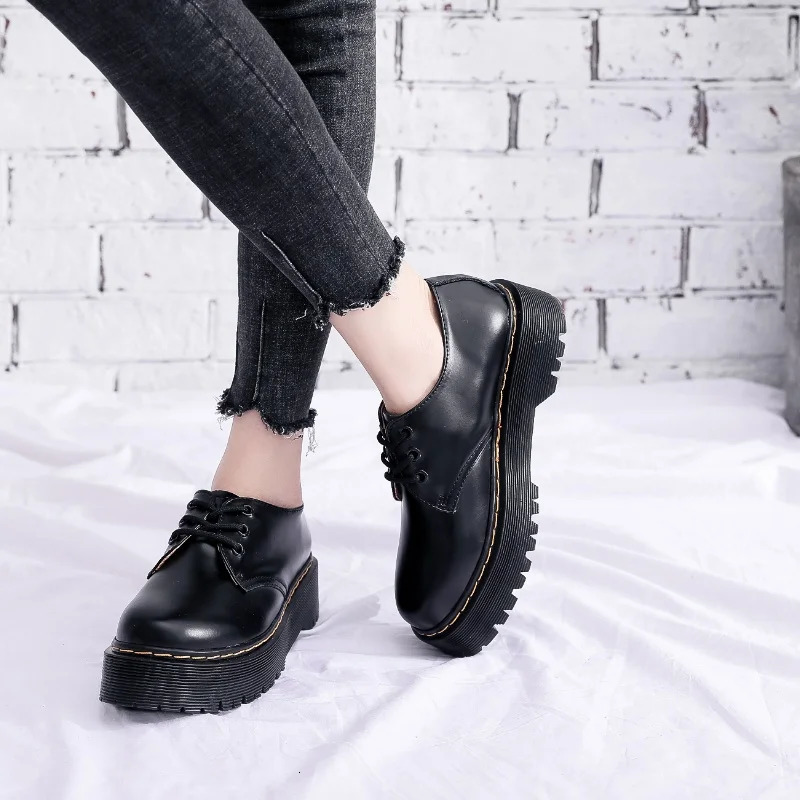 men and women boots American British platform thicksoled lowcut shoes nonslip wearresistant outdoor casual 45 250612