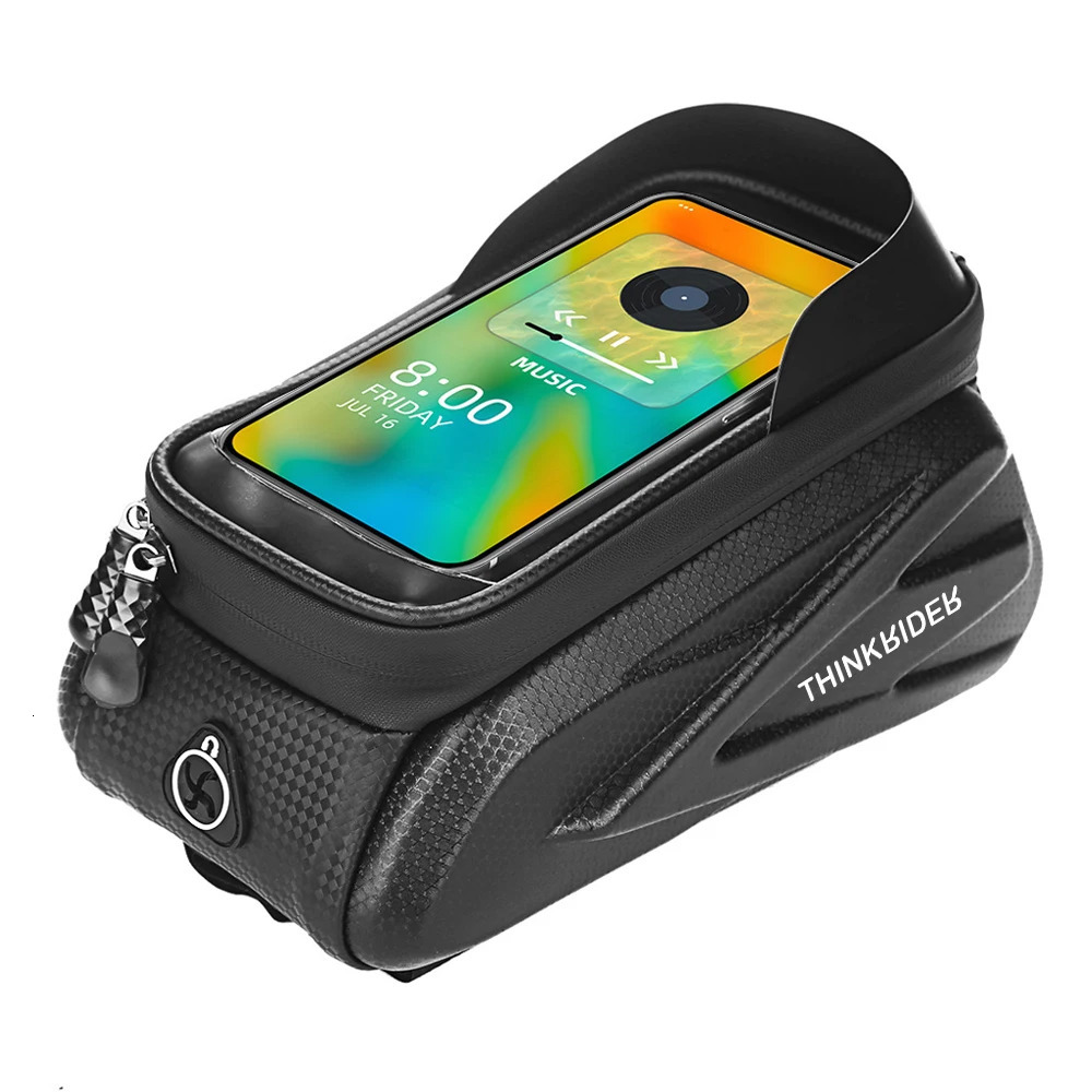ThinkRider Bike Bag 2L Frame Front Tube Cycling Bag Bicycle Waterproof Phone Case Holder 7 Inches Touchscreen Bag Accessories 250610