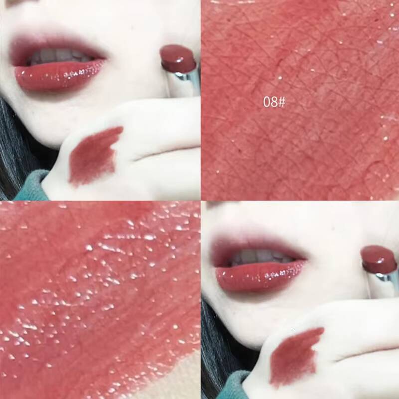 Water Mirror Lipstick Crystal Jelly Transparent Stick Moisturizing Long-lasting Solid Lip Gloss Nude Tint Clear Makeup happy