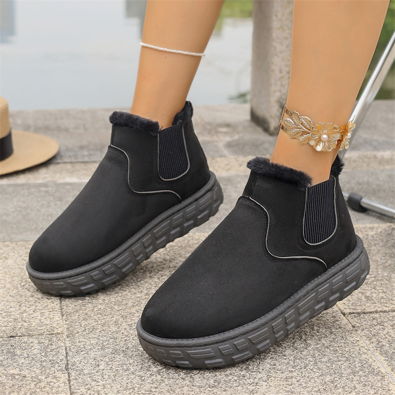 hot Free shipping designer Boots for woman cotton shoes keep warm Fashion Boots platform black brown khaki snow boots