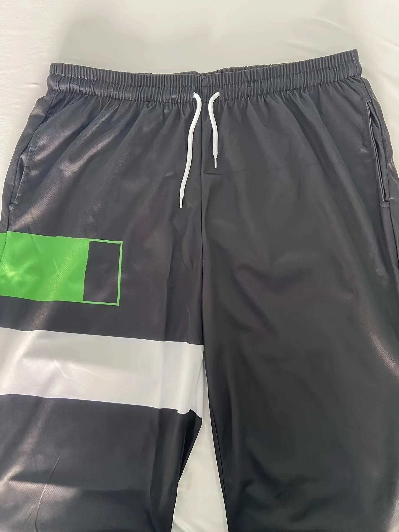 Summer mens suit with green striped printed casual and fashionable polyester wear 250612