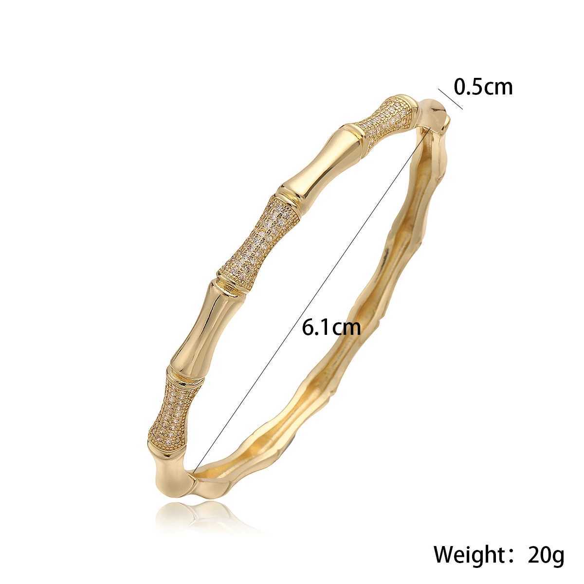 2025 New Coming Luxury AAA Cubic Zirconia Pave Setting Wedding Jewelry Gold Color High Polish Bangles For Elegant Women Z250616