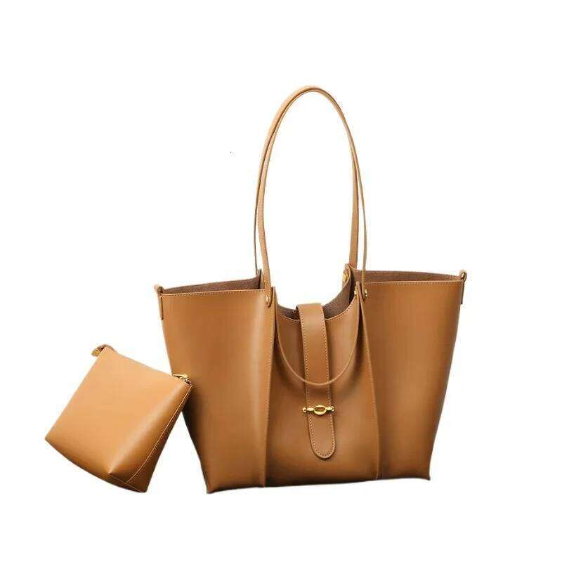 Hot Selling Designer Handbags High Quality Trend Large Capacity Genuine Leather Composite Tote New In Fashion Shoulder Bag
