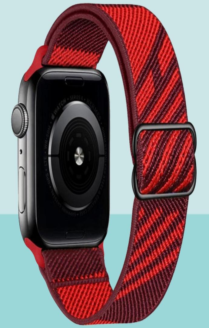 Scrunchie Strap for watch band 42mm 44mm 45mm Elastic Nylon solo Loop bracelet iWatch series 3 4 5 6 se 76458239