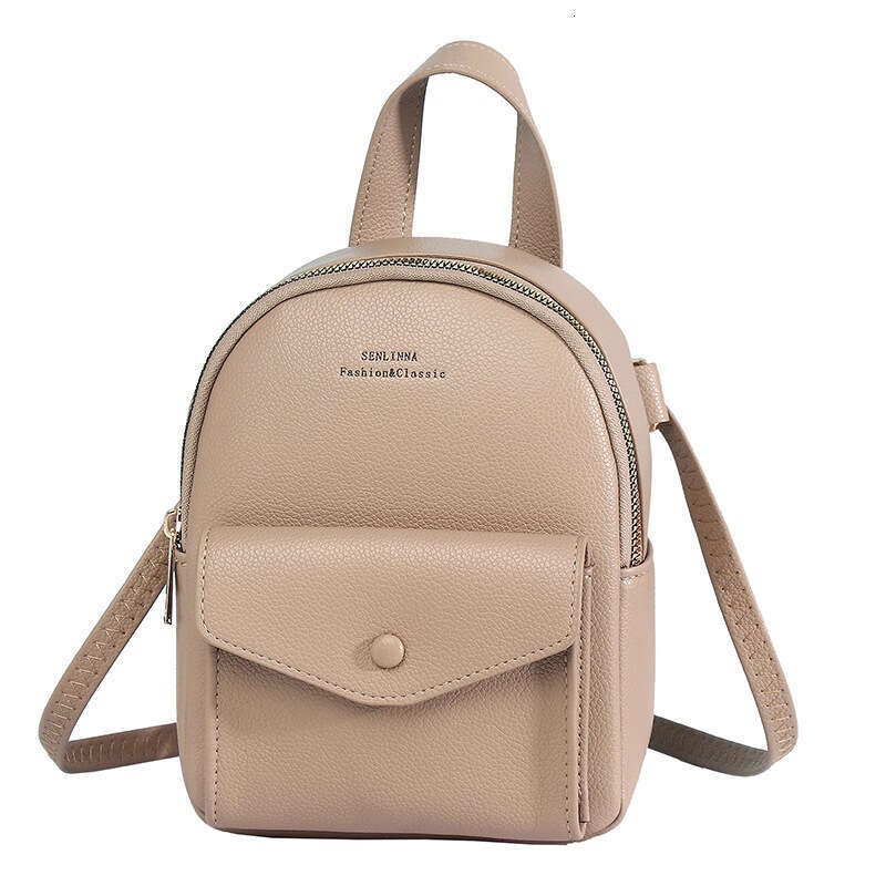 Hot Selling Commuter for Women, Casual Compact Fashion Travel PU Leather Multifunctional Solid Color Small Backpack