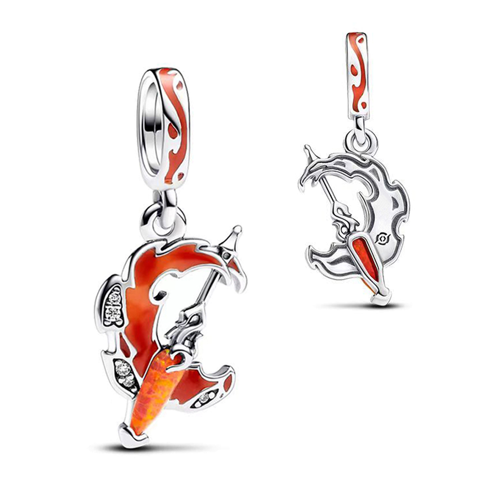 FewDook Hot Sale Glow-in-the-dark Whales & Deer Dangle Charms fit Original Pan Bracelet DIY Jewelry 2025 Game Co branded Series Necklace