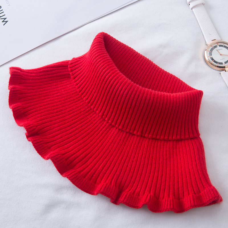 K1036 Cashmere neck cover for men and women elastic cervical vertebrae warm wool yarn knitted neck collar high collar false collar neck protection hea