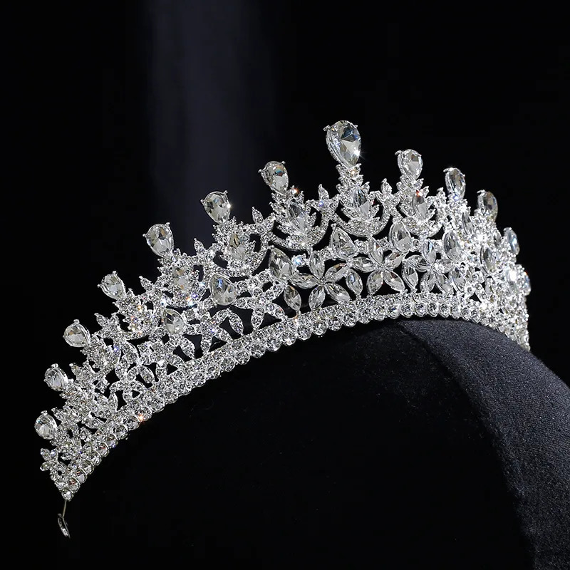 Bridal Hair Jewelry Rhinestones Crystal Tiaras and Crowns Diadem For Bride Women Party Dinner Dress Headband Wedding Accessories 250603