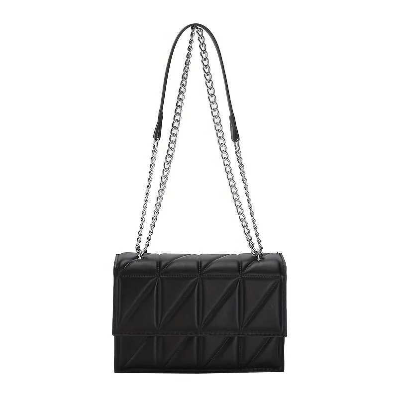 Womens fashion crossbody bag diamond check chain small square bag shoulder bag XJ2520616