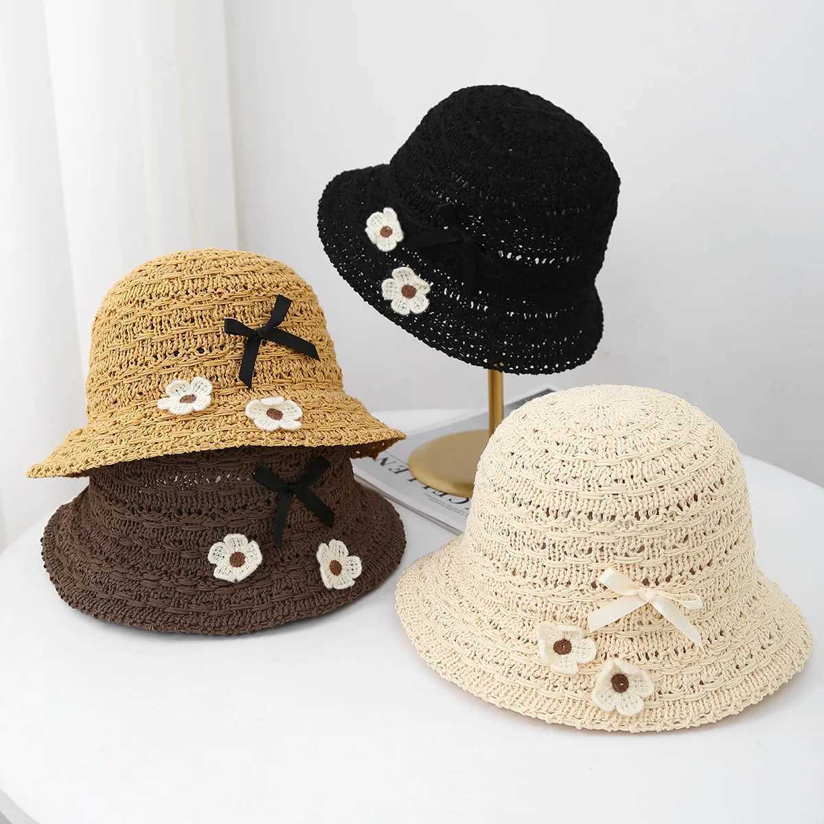 New Arrival Womens Bucket Hat Spring Summer Sun Protection Breathable Flower Beach Hat For Travel Outdoor Sun Hat Female U250616