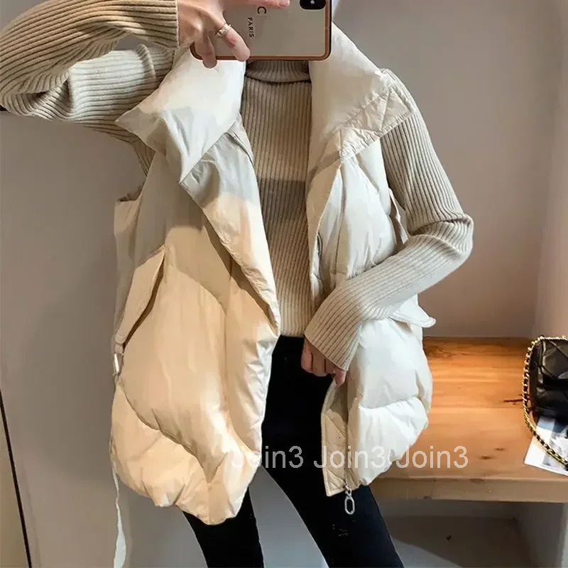Loose Solid Color Womens Puffer Vests Pretty Trend 2025 Casual Classic Cheap Lady Down Giletes Lightweight Padded Autumn Warm