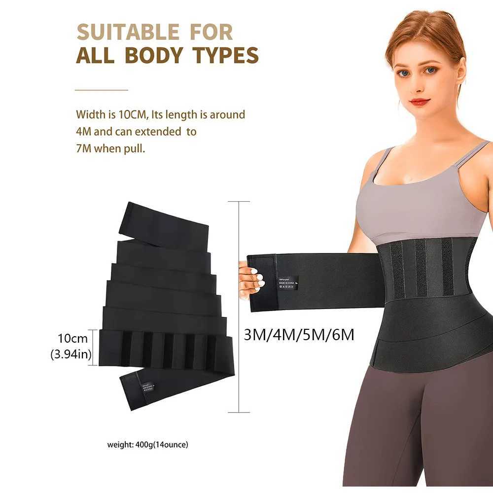 3M-6M Waist Trainer Body Shaper Sweat Slimming Belt Shapewear Women Belt Wrapssports And Fitness Abdominal Tightening Strap W250616