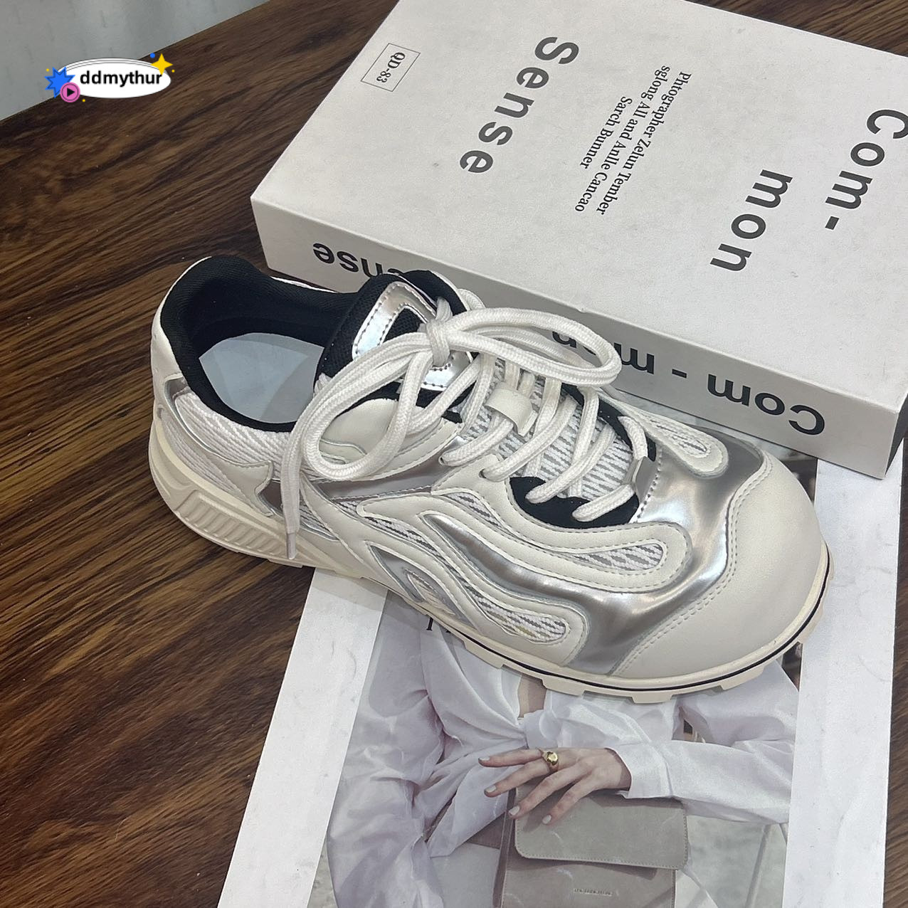 Disordered Aesthetics" Bowling 2025 Summer Agan Shoes for Women Breathable 4cm Versatile Casual Niche Sneakers ddmythur