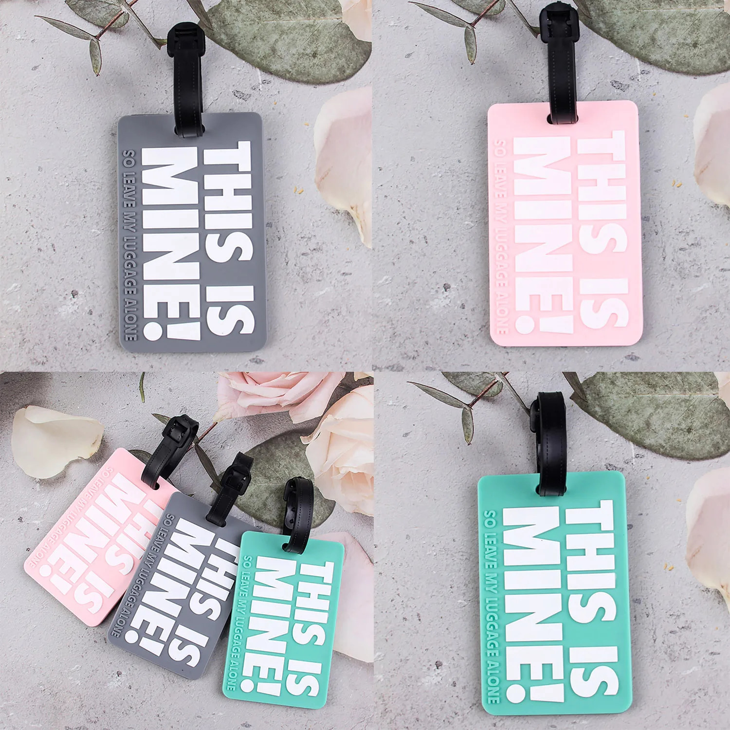 Women Men Luggage Tag Travel Accessories Candy Color Suitcase ID Address Holder Boarding Baggage Portable Label 250616