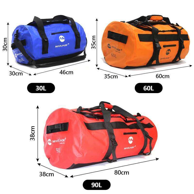 Designer bag 52 30L 60L 90L Kayaking Waterproof Dry Saddle Lage Storage Beach Rafting Travel Camping Swimming Bags Drifting Bag X499A