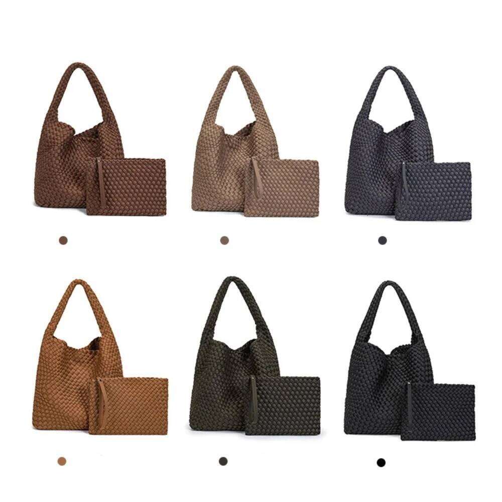 Designer Bag Designer Bag New Neoprene Leather Woven Underarm Pure Hand Bags Basket Design Large Capacity Shoulder Commuter Classic Handbag