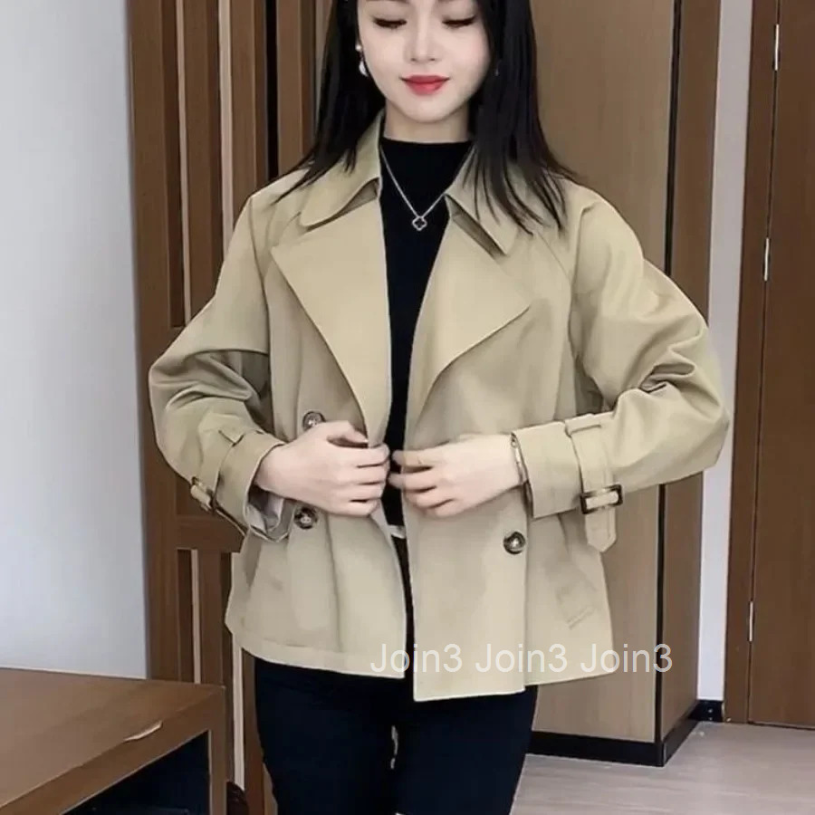 Womens Windbreaker Jackets Solid Color Slim Fit Female Coat Youthful 2025 Trend Lined Korean Reviews Clothes Great Cheap Pretty