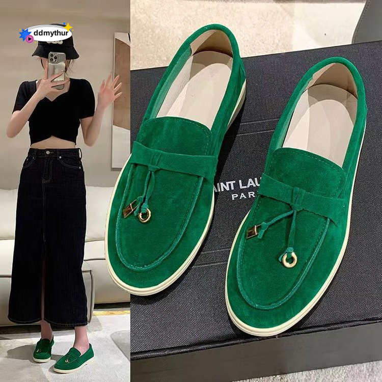 2024 New Women's Loafers Plus Size 43 High-end Fashionable Slip-on Shoes ddmythur