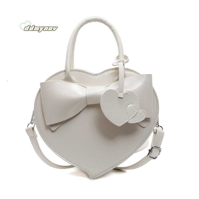 2025 New Early Spring Cute Niche Bowknot Handbag Heart Women Fashion Stylish Versatile Crossbody Bag ddmynov