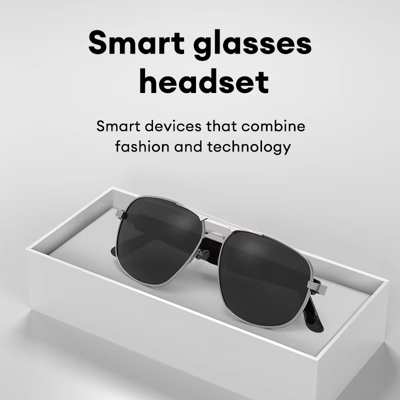 PAXA Smart Glasses Headset Bluetooth 5.4 Multifunctional HD Calling Sunglasses Headphones Intelligent Control Earphones High Quality Pilot7
