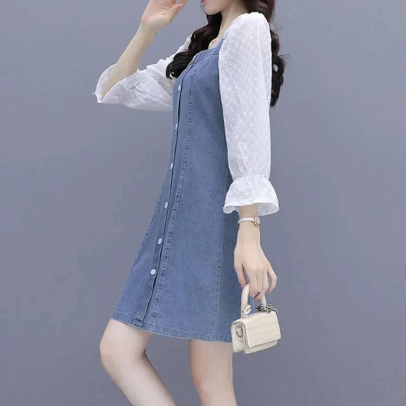 Female Dress Fashion Baggy A Line Womens Long Sleeve Dresses Loose Trendy Spring Autumn 2025 Full Elegant Party Luxury Harajuku