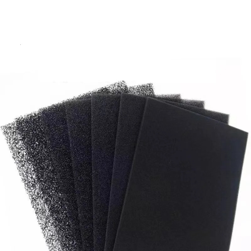 Aquarium Biochemical Cotton Filter Practical Aquarium Pond Foam Sponge Filter Black Multi-size Aquarium Supplies 15 25 35 50 PPI 250613