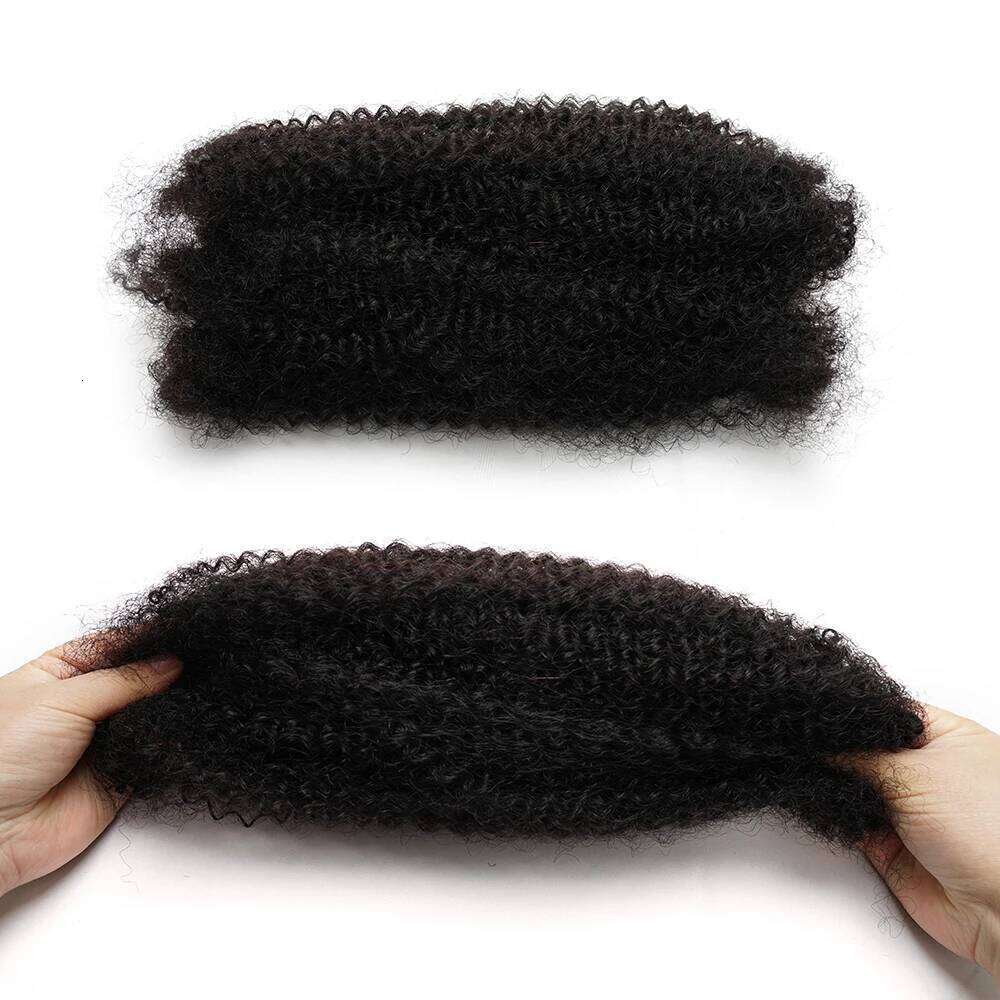 Gemlong 50gram Kinky Curly Wave Human Brazilian Remy Braiding Natural Color Bulk for Braids Hair