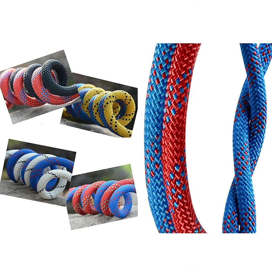 Thickened 10m Safety Life Rope Climbing Static Rock Mountaineering Outdoor Survival Fire Escape Car Rescue 250611