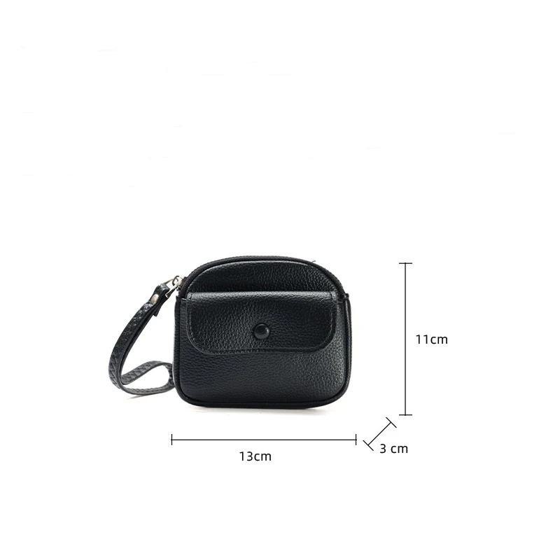 Womens Short Cute Coin Purse Short Solid Color Simple Button Decoration Fashion Wallet Bright Wrist Bag Portable S 250614