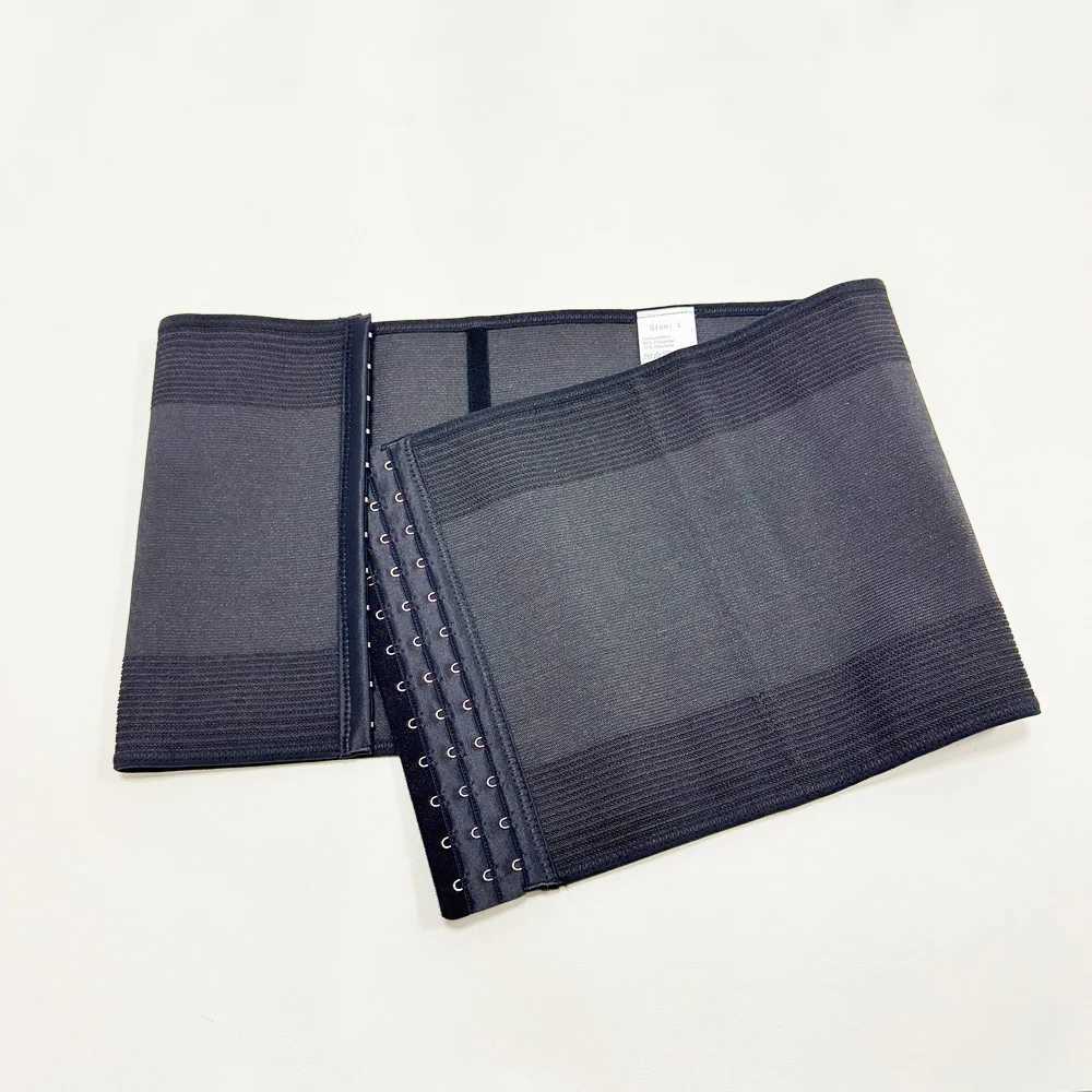 Men Tummy Control Waist Trainer Belt Shapewear Fitness Corset Body Shaper Thigh Breathable Cincher 3 Row Buckles W250616