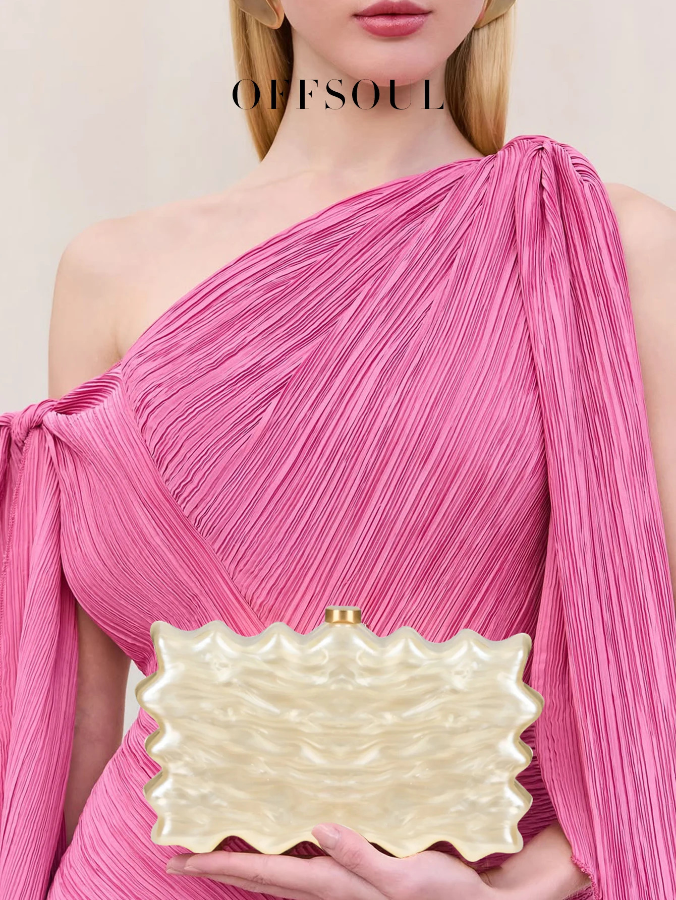 European and American Fashion Acrylic Marble Wave Shell Box Small Square Bag Banquet Mobile Phone Hand Crossbody Versatile Party Wedding Fa 250614