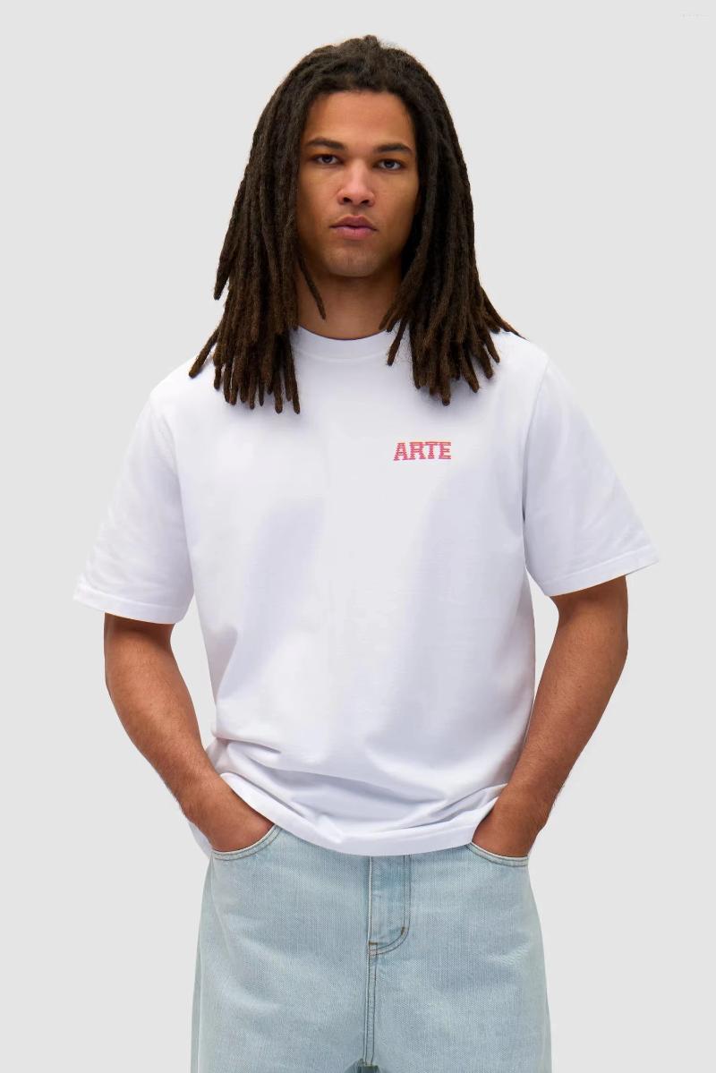 Men's T Shirts Arte Antwerp Letter Print T-shirt Elements Oversized Luxury Brand Unisex Streetwear Tops Clothing