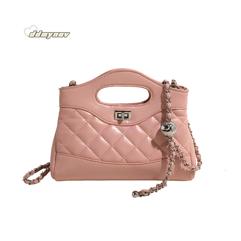 Korean Style Niche Quilted Handbag for Women 2024 New Fashion High-end Shoulder Commuter Crossbody Small Bag Trend ddmynov