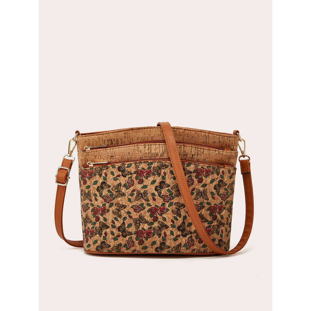 Hot Selling 2025 New Women's Ethnic Style Single Shoulder Crossbody Fashion Personality Bark Bag