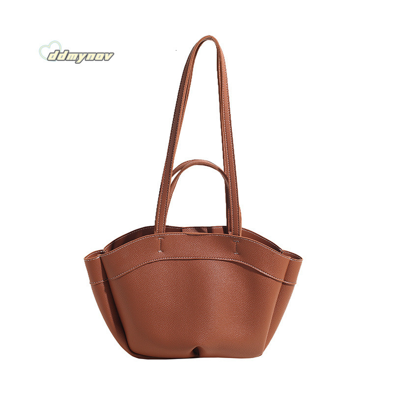 Fashion Tote for Women Autumn Winter 2024 New Large Capacity Commuter Handbag Basket Shoulder Crossbody Bag ddmynov ddmynov