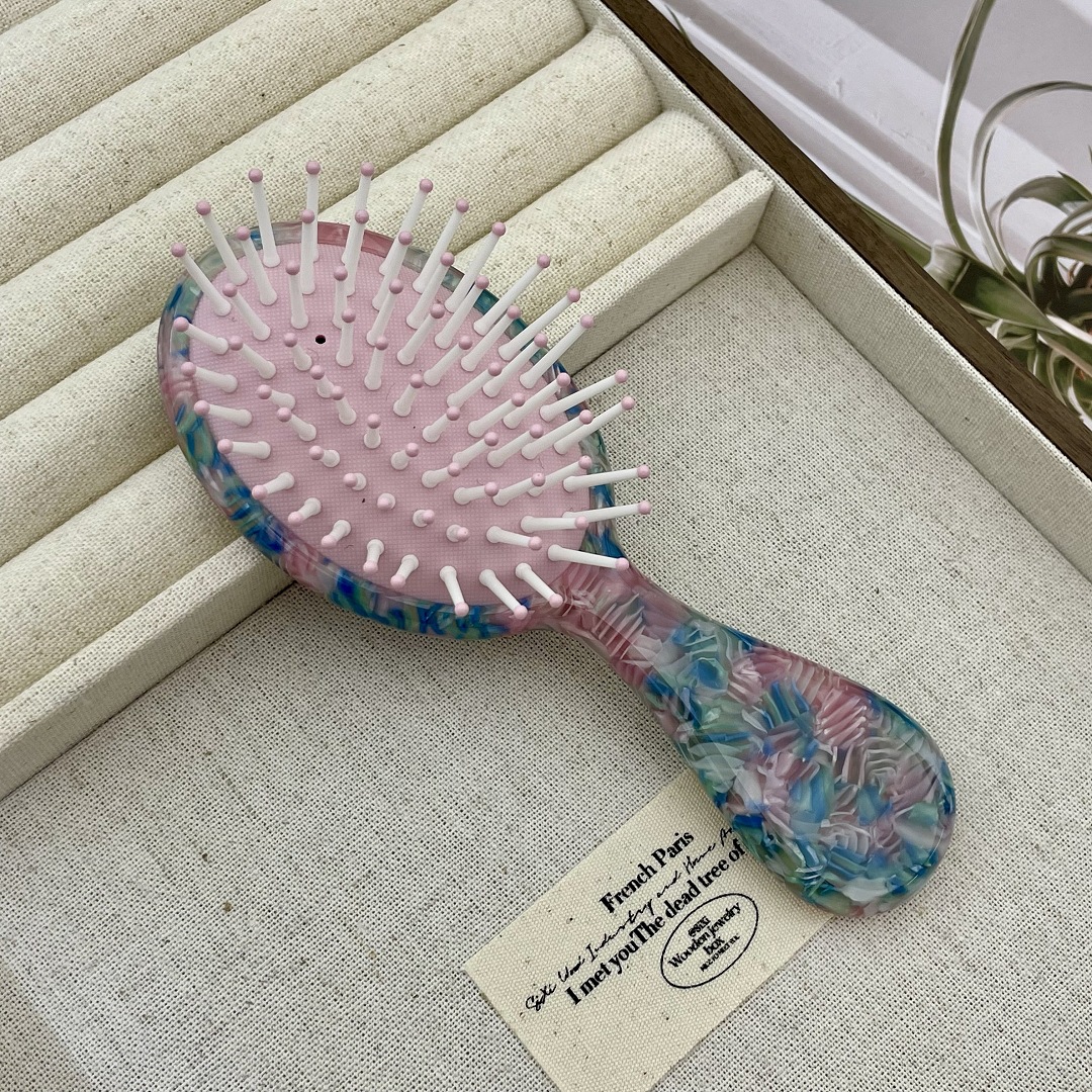 Cute Hair Comb Scalp Massage Air Cushion Hairdressing Hair Brush Acetate Portable Hair Styling Tools Hair Brushes