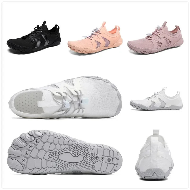 Women Men Water Shoes Upstream Wading Swimming Barefoot Five Fingers Aqua Shoes Beach Seaside Gym Fitness Unisex Sneakers 250613