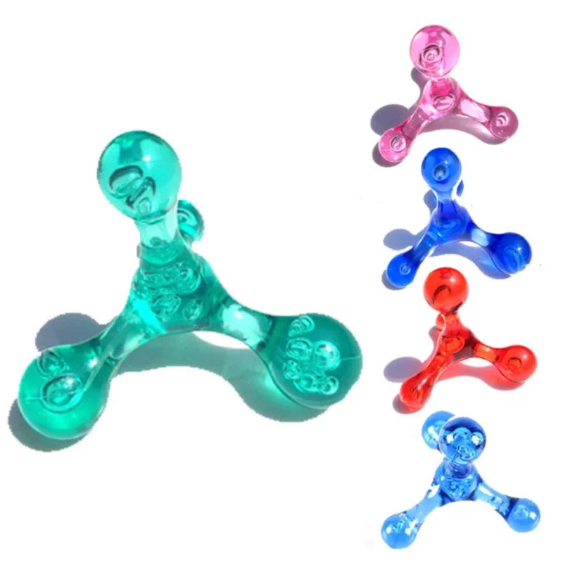 Useful 4 Balls Mini Manual Massager Arm Back Leg Head Foot Acupuncture Point Tools Relaxation Eliminate Oedema Fat 250605