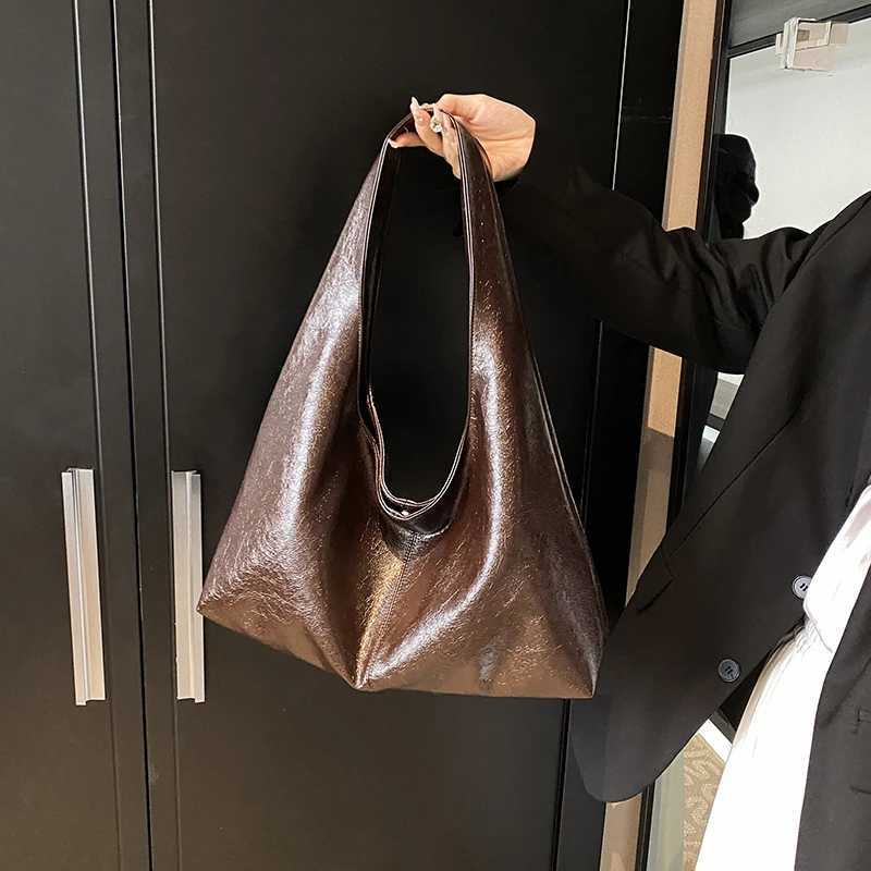 MOODS Shoulder Bags For Women Soft PU Leather Pure Color Underarm Hobo Bag Big Capacity Shopper Totes 2024 Luxury Handbags B250618