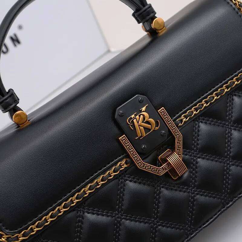 Ladies' handbag dia grid new autumn and winter high-end small square designer crossbody shoulder bag