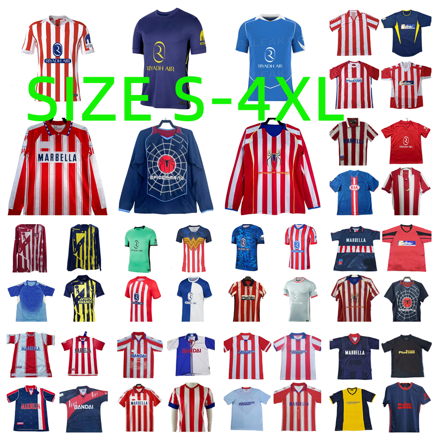 20 21 23 24 25 26 Atletico Madrids Soccer Jerseys 2025 2026 J.ALVAREZ KOKE GRIEZMANN M.LLORENTE F.TORRES Simeone 94 95 96 97 98 99 00 12 13 14 15 16 17 Football SHIRT Uniform
