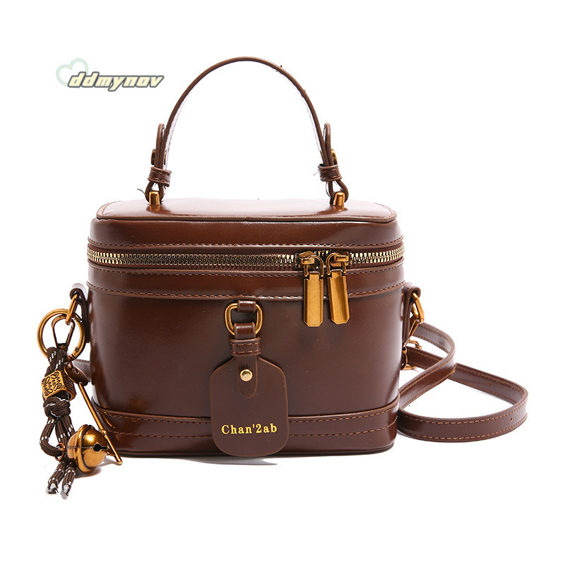 Trendy High-End Handheld Bucket 2025 New Fashion Casual Shoulder Bag Niche Design Crossbody ddmynov