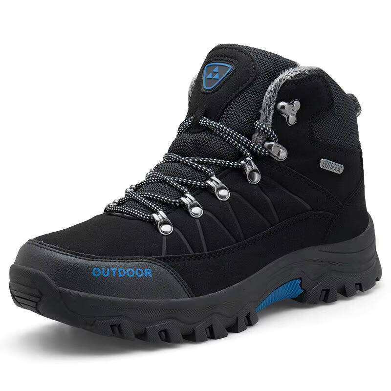 Outdoor Waterproof and Anti-skid Mountaineering Boot Men's Sports Cross Country Running Hiking Shoes EVA PU Adult Fashion