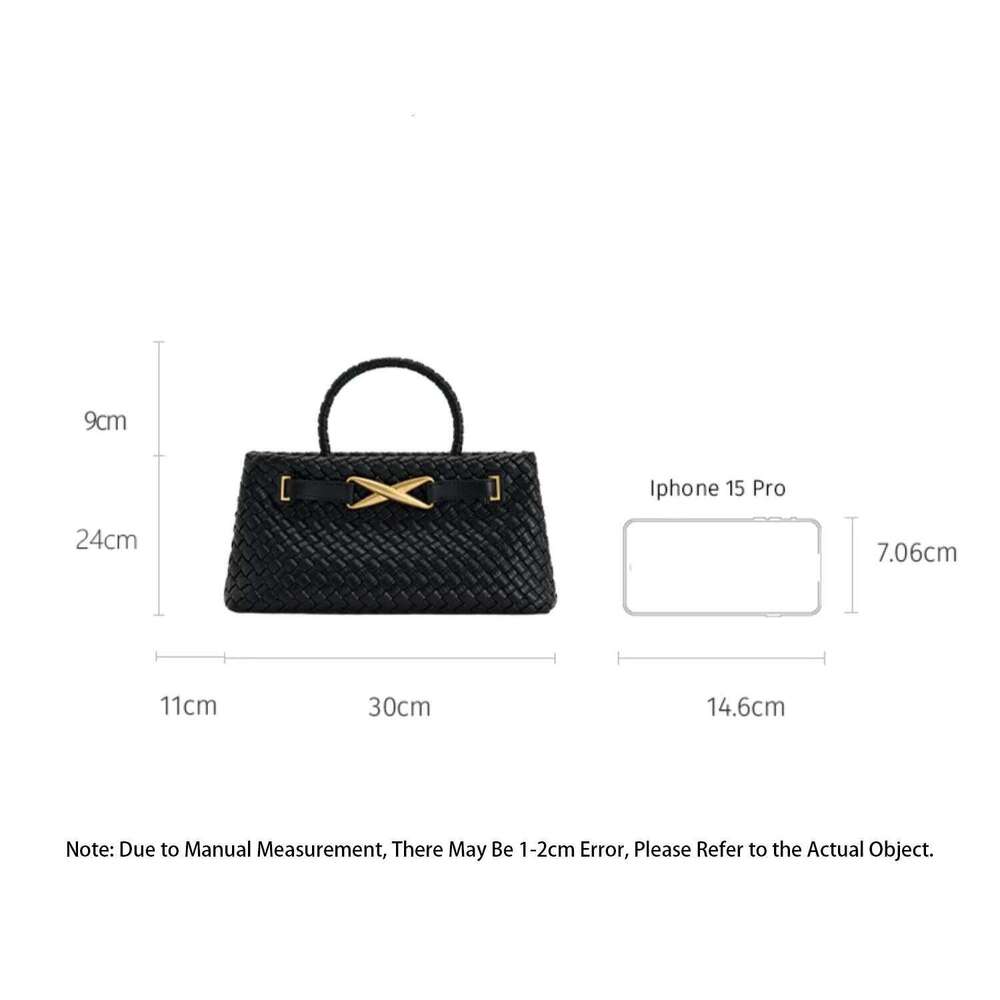 designer bag JW PEI Elora Woven Tote Women Solid Color Small Handbag Vegan Leather Purse Designer Simple Fashion Top Handle Bag