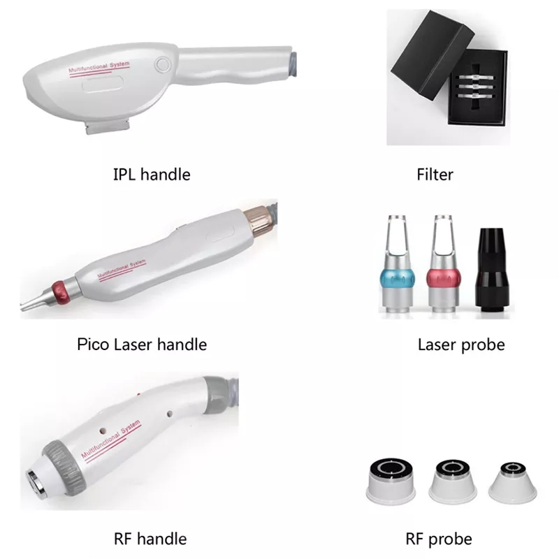 IPL OPT 3 In 1 Permanent Hair Removal E-light Epilator Nd Yag Laser Tattoo Removal RF Wrinkle Removal Whitening Facial Lift