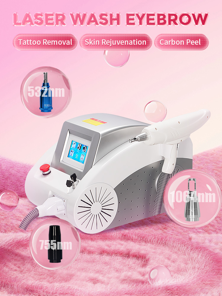 2025 New Laser Beauty Machine Portable Q-switch ND YAG Laser Tattoo Removal Pigmentation Removal Carbon Peeling Machine