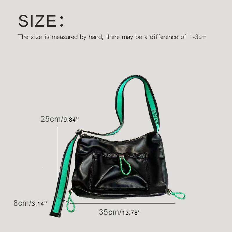 Women's Bags Designer Preppy Style Bags For Women Designer Handbags Purses New In PU Letters Decoration Soft Wide Strap Underarm Shoulder