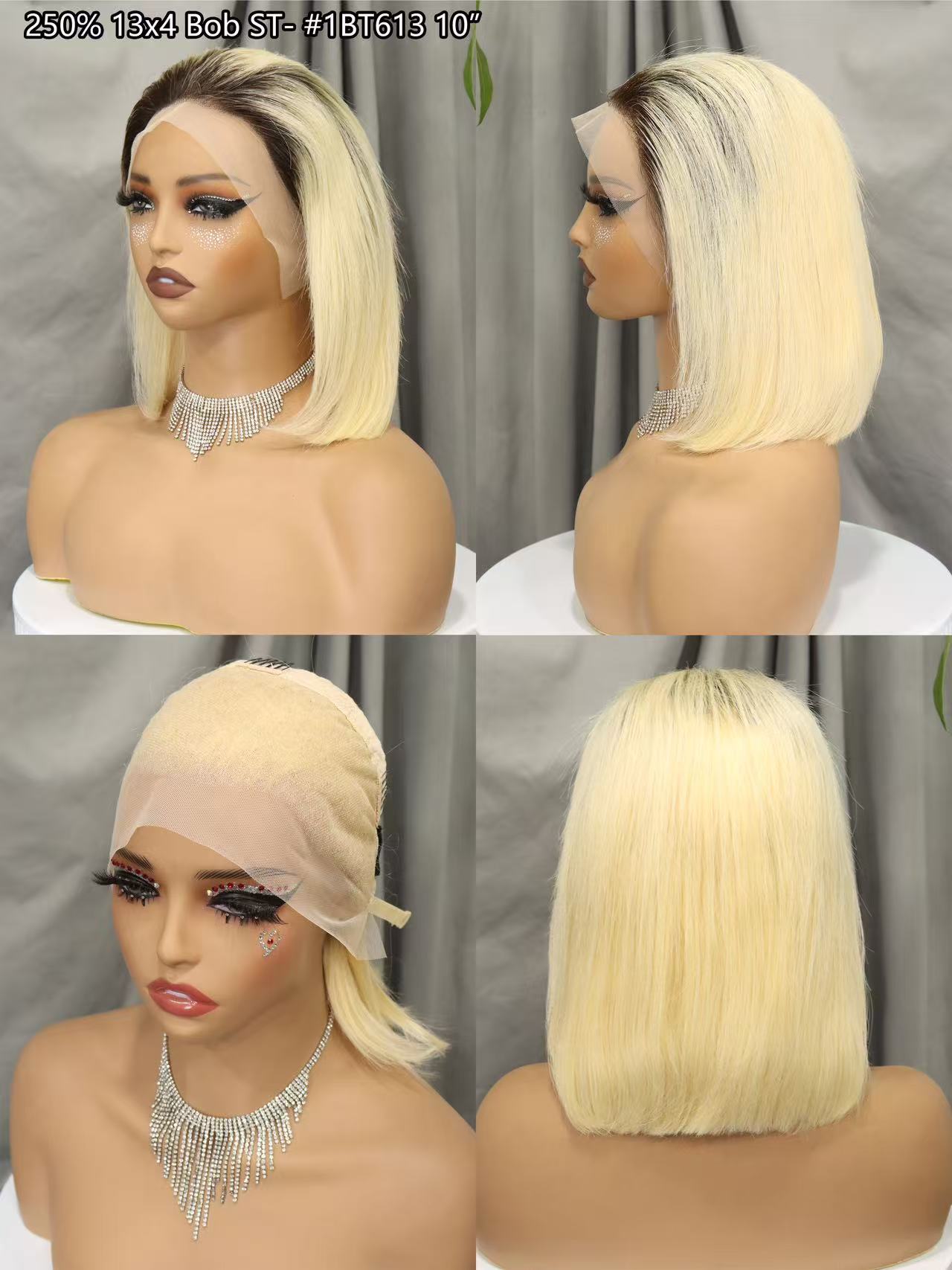 Rose Pink Short Colored Bob Human Hair Wigs Brazilian 13X4 Straight Lace Front Wigs Transparent Lace Pre Plucked Colored Wig