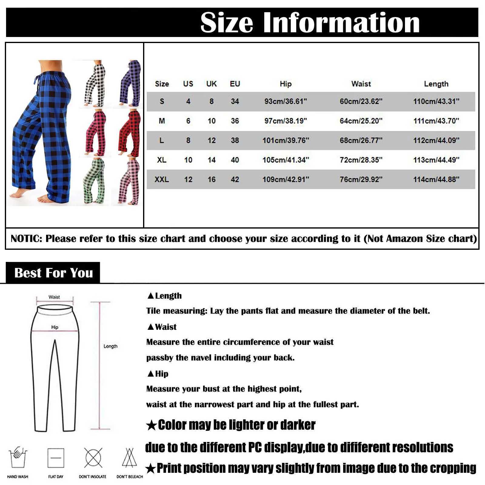 Autumn Winter Women Autumn Plaid Printed Pants Full Length Long Trousers Sports Pants 2023 XJ250616