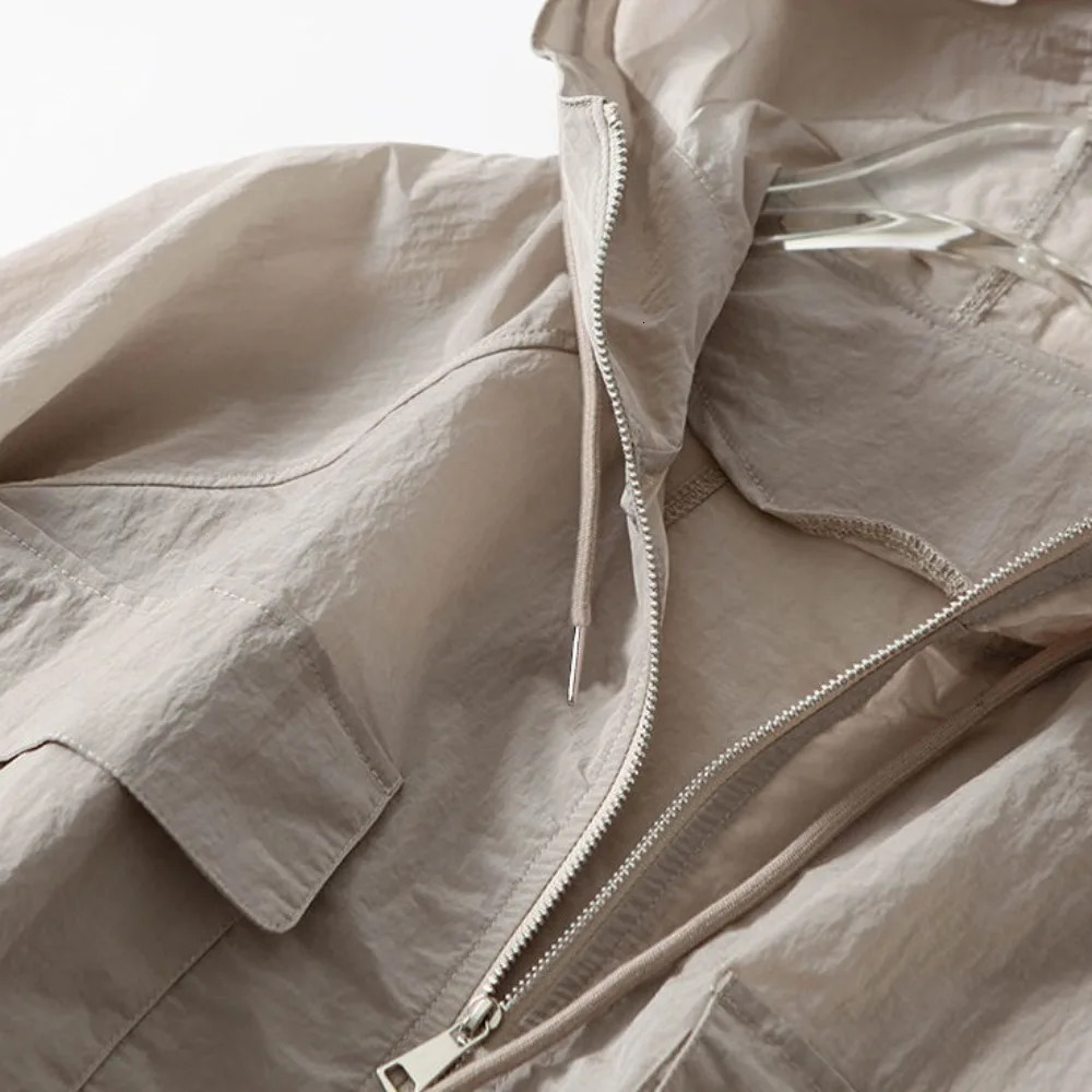 Simplicity Thin Sunscreen Clothing Anti UV Loose Summer Long Sleeved Jacket Waterproof Quick Dry Womens Coat Outdoor Sports 250614